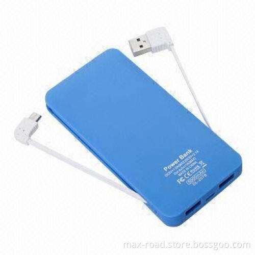 Private Design 5,000mAh Mobile Charger with Integrated USB/micro USB for iPhone, Samsung, Nokia, HTC